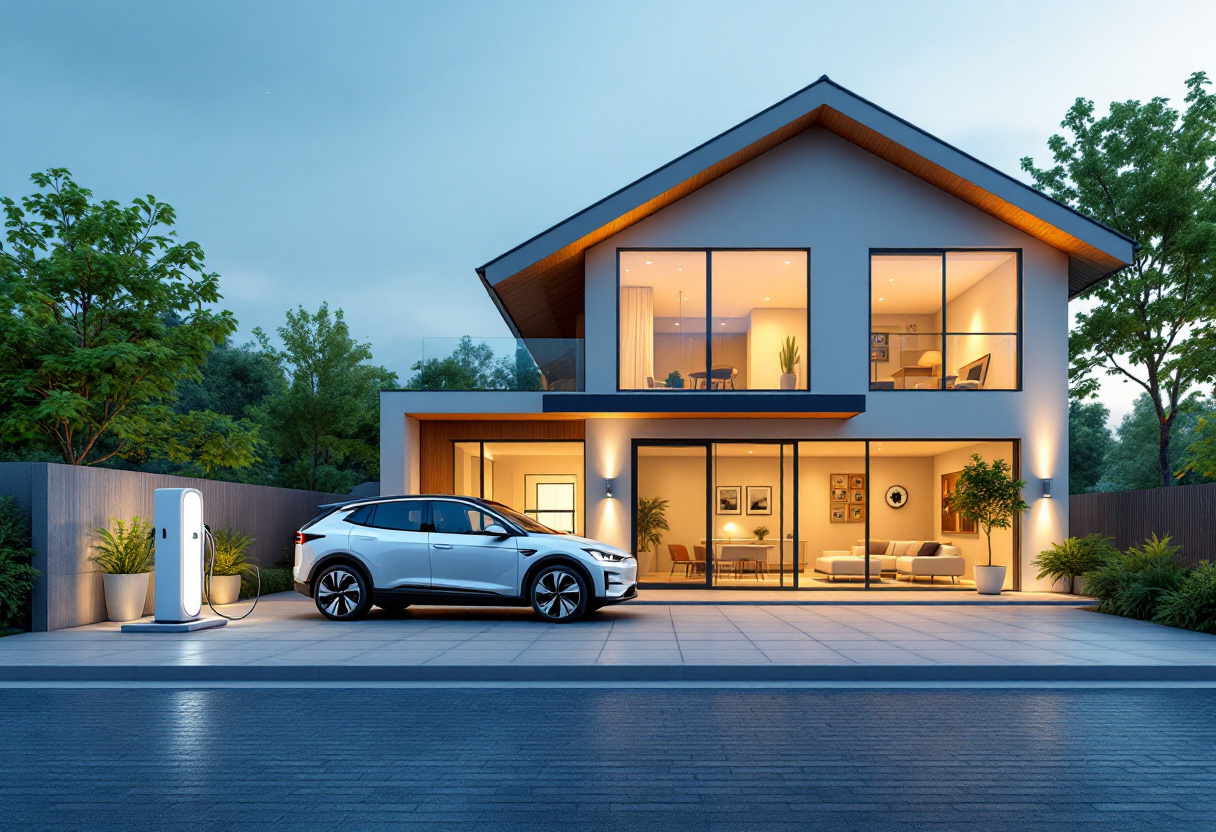 Système de charge pour véhicules électriques dans l’habitation principale